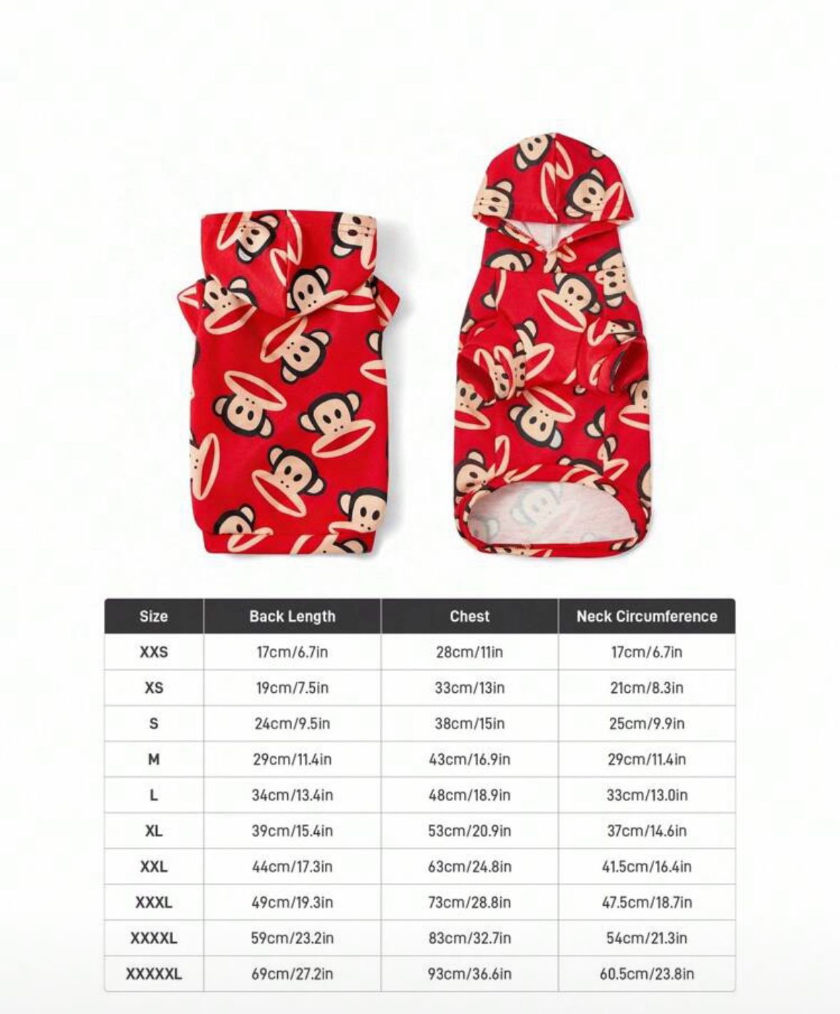 Polerón con Capucha para Mascotas - Diseño Paul Frank 🐵🐾