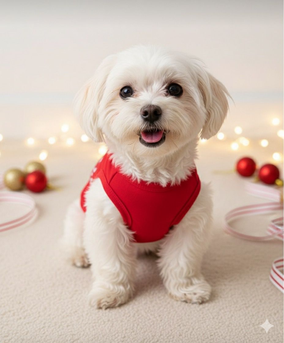 Polera pack 2 navidad  Merry Christmas Rojo  y Verde con Patrón de Jengibre