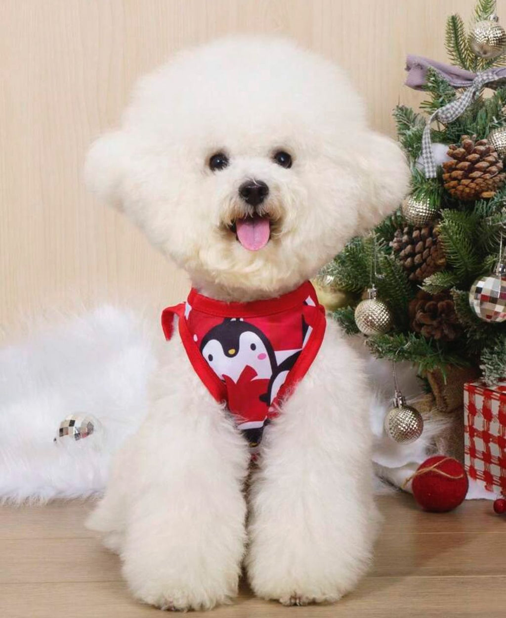 Pack de 2 Poleras Festivas Pingüinitos para Mascotas