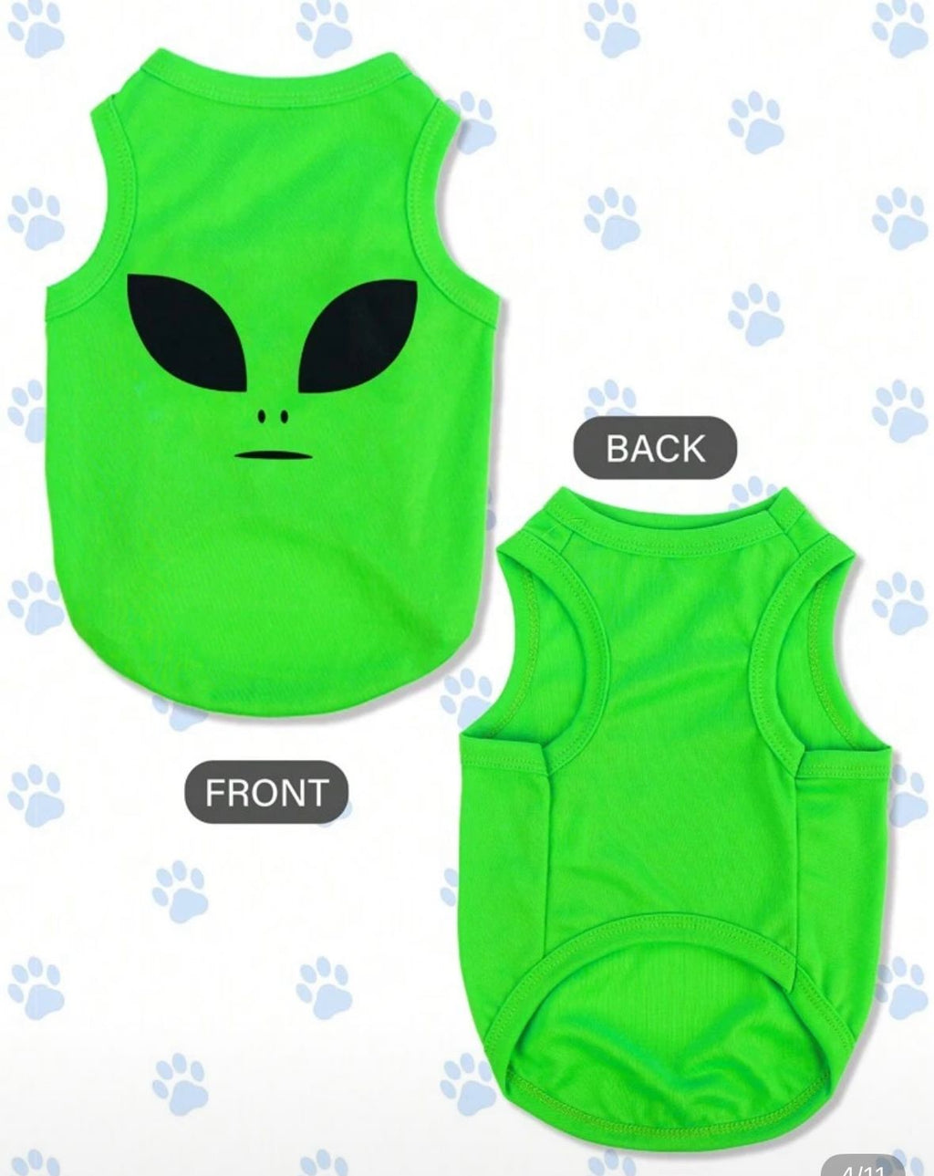 Pack de 2 Poleras Diseño Aliens para Mascotas