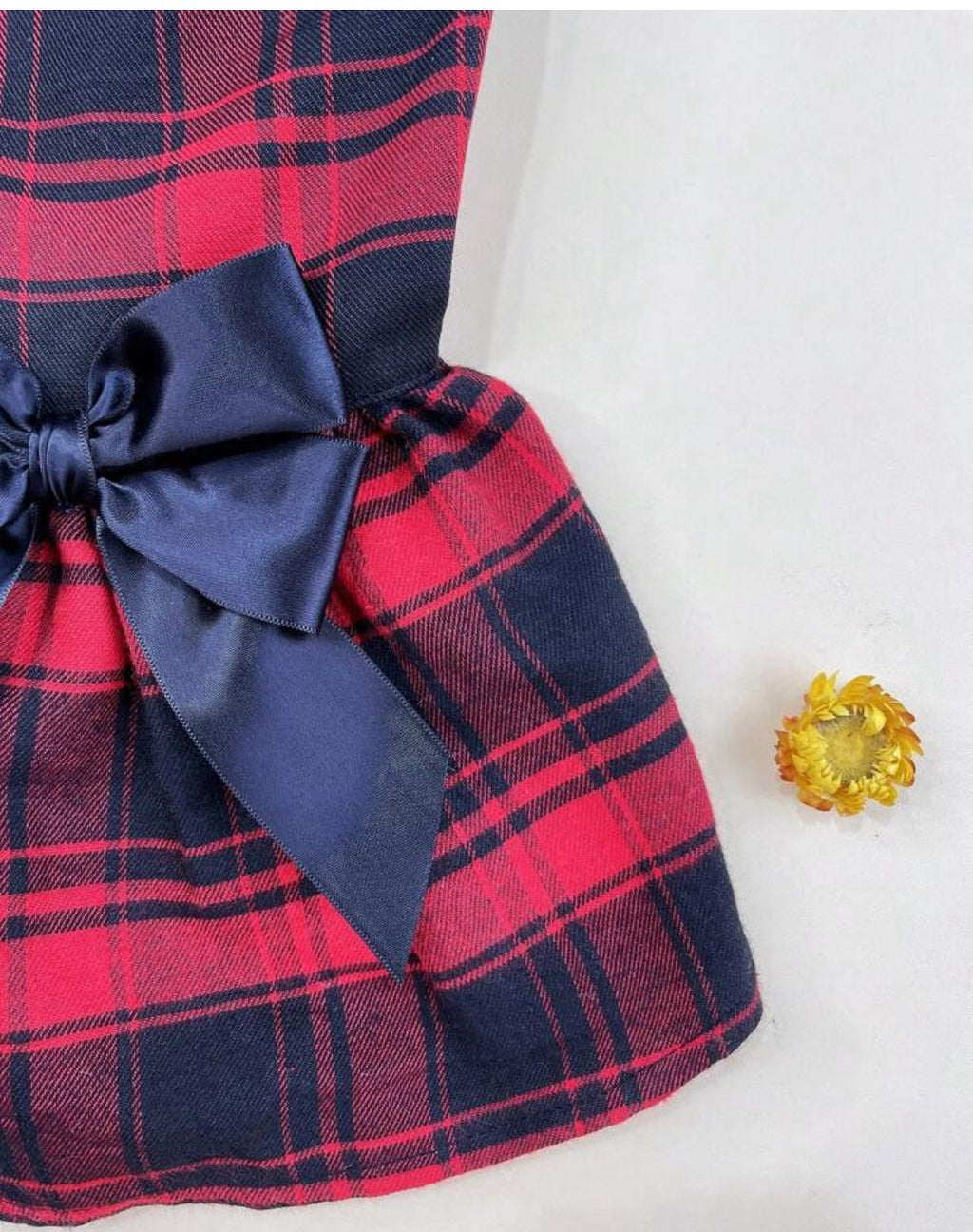 Vestido de cuadros escoces rojo